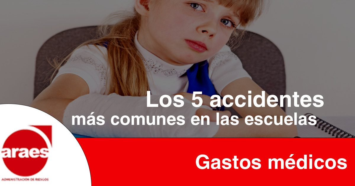 Los 5 accidentes más comunes en las escuelas - Araes Riesgos